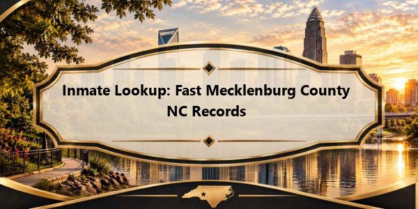 Inmate Lookup: Fast Mecklenburg County NC Records