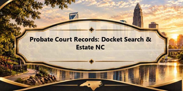 Probate Court Records: Docket Search & Estate NC